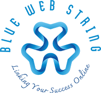 logo blue web string